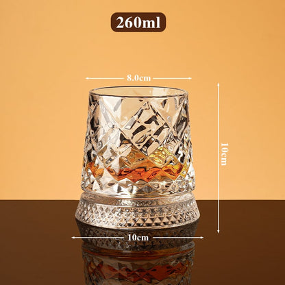 Glazen whiskeyglas – kristalhelder – met deksel voor bescherming