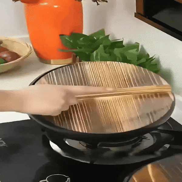 Wokpan – Houten Handvat – Non-stick Coating – Voor Roerbakken en Koken