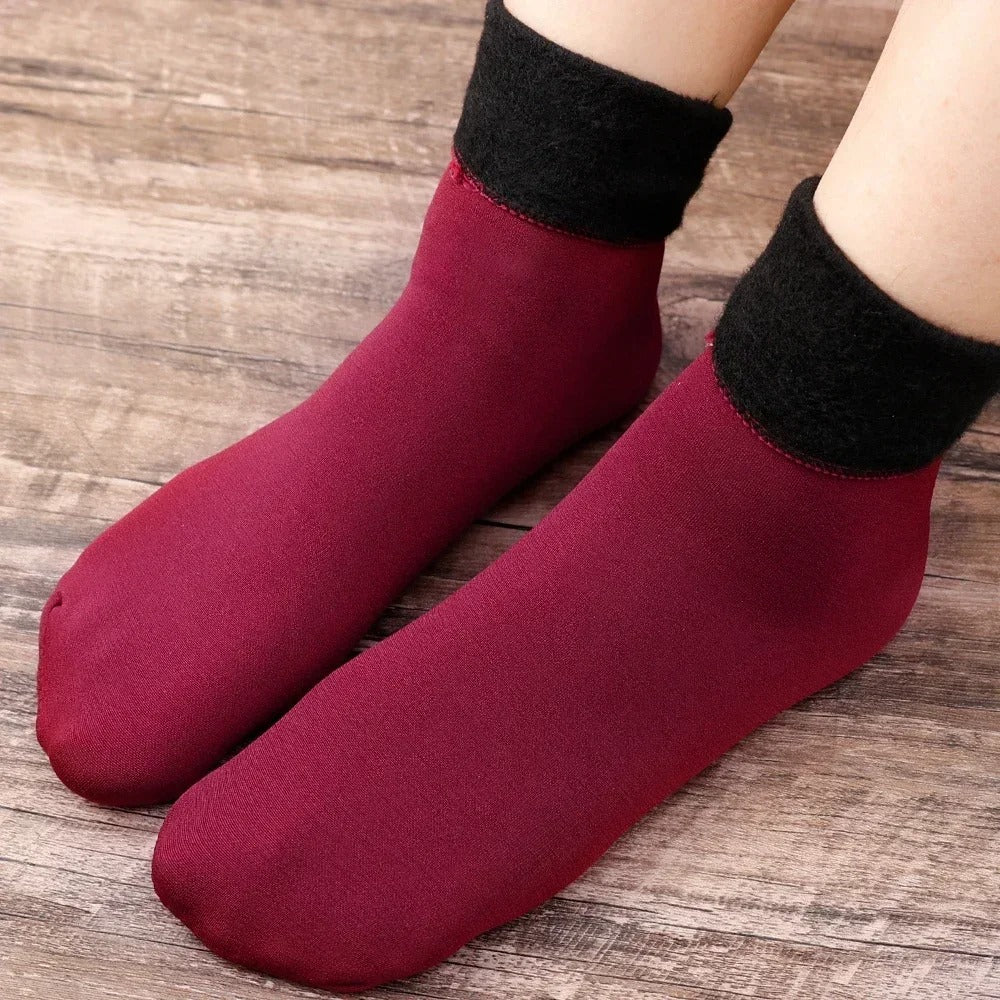 Verwarmde Sokken Voetenwarmer – Zachte Pluche – Set van 4 – Voor Extra Comfort