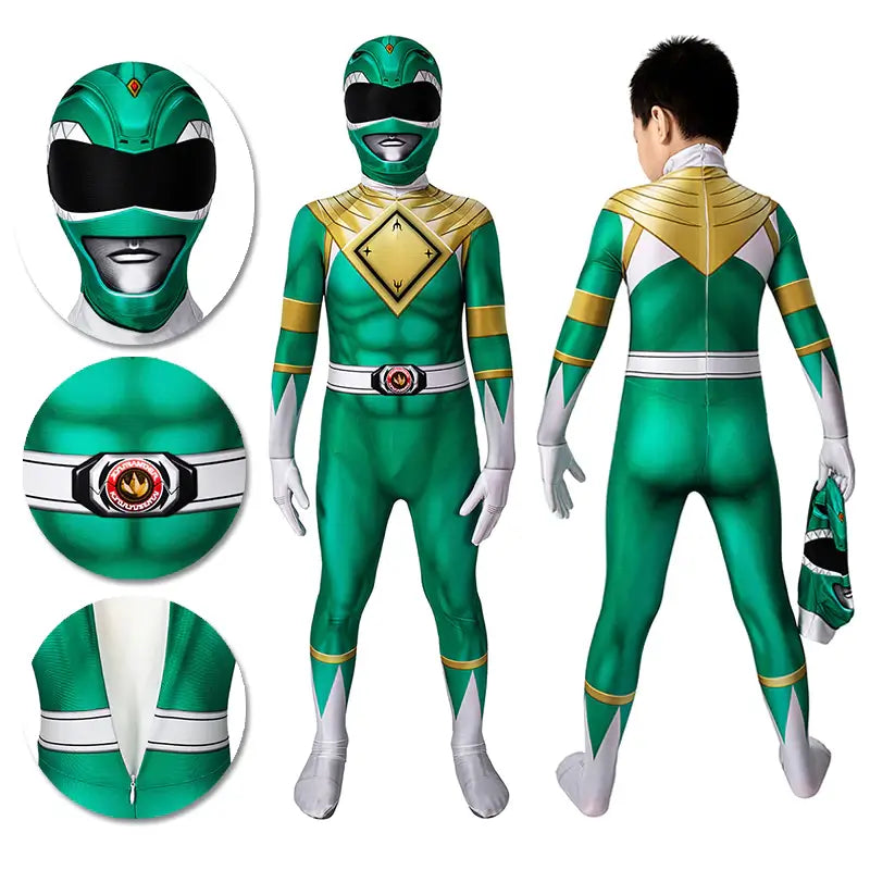 Power Rangers Kostuums – Polyester – Voor Halloween & Feesten