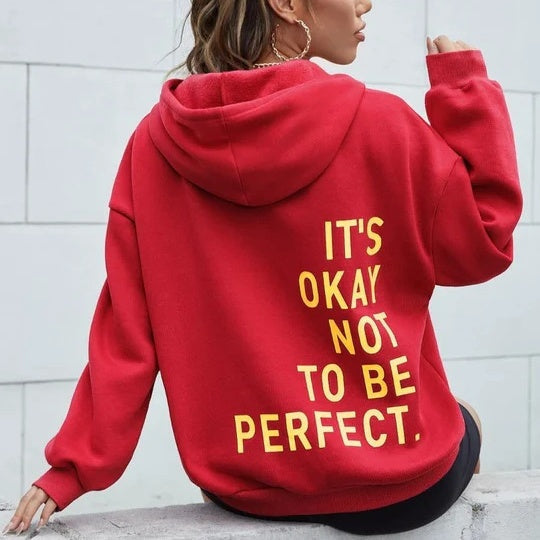 Hoodie Dames – Motivatie Print – Zachte stof – Voor casual outfits