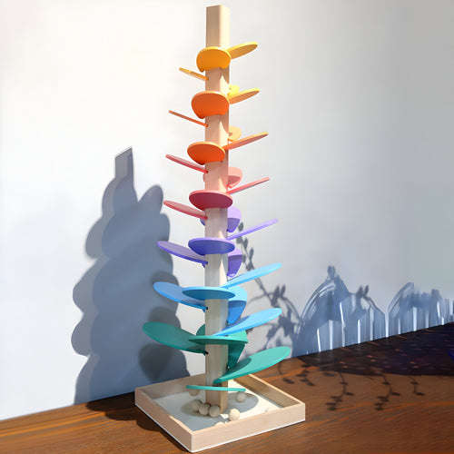 Kleurrijke Speelgoed Toren – Houten Balspel – Educatief voor Kinderen