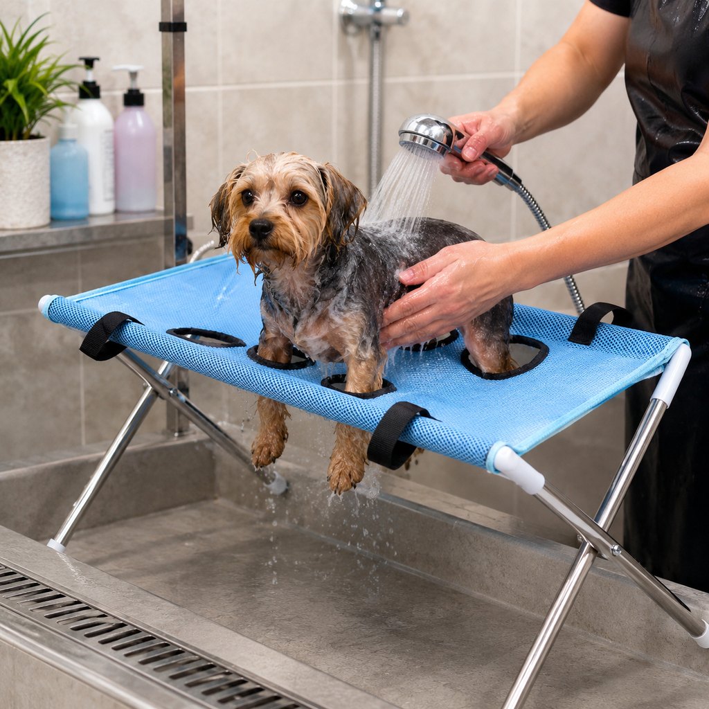 Fittershape Foldable Pet Grooming Stand – voor katten & kleine honden