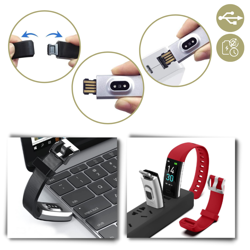 Senioren smartwatch – hartslagmeter – waterdicht ontwerp