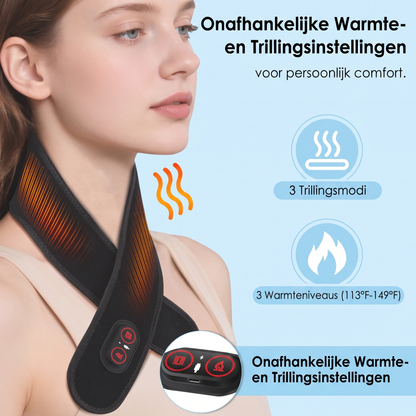Fittershape Cordless Neck Massager – met warmte & roodlichttherapie