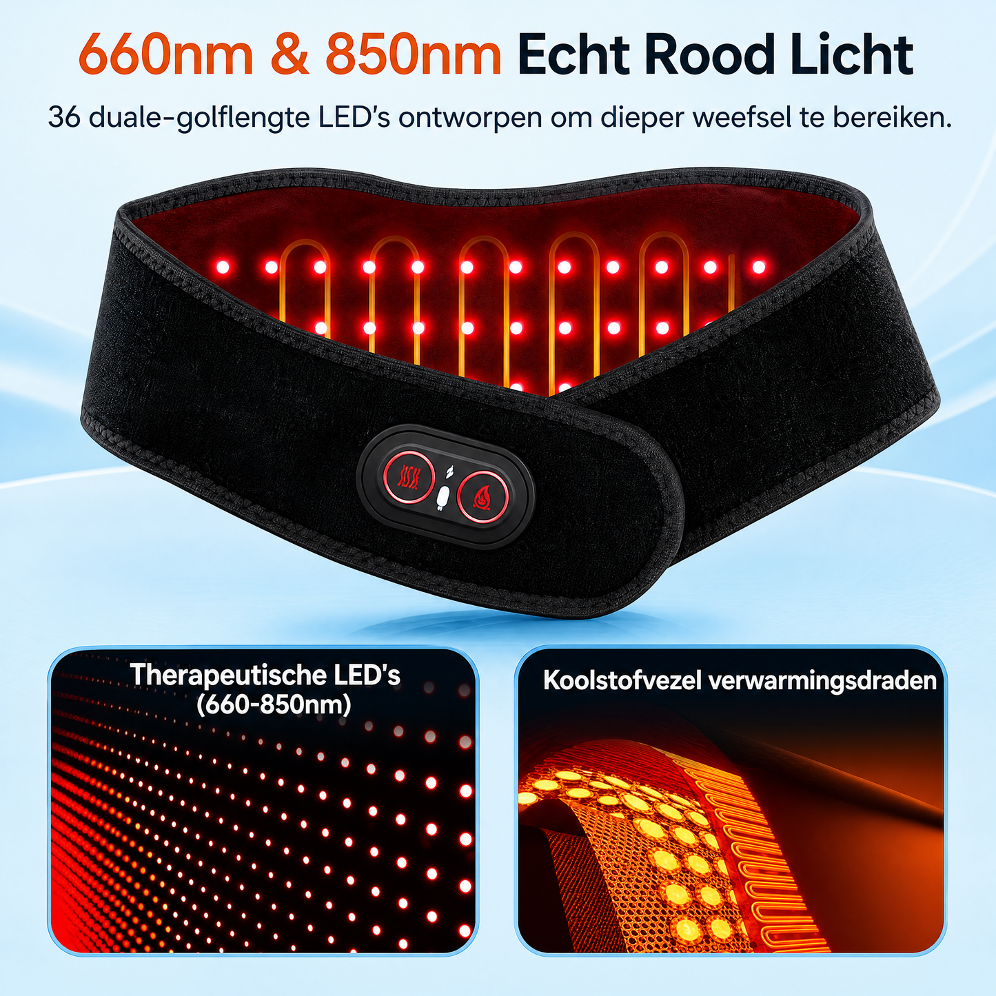 Fittershape Cordless Neck Massager – met warmte & roodlichttherapie