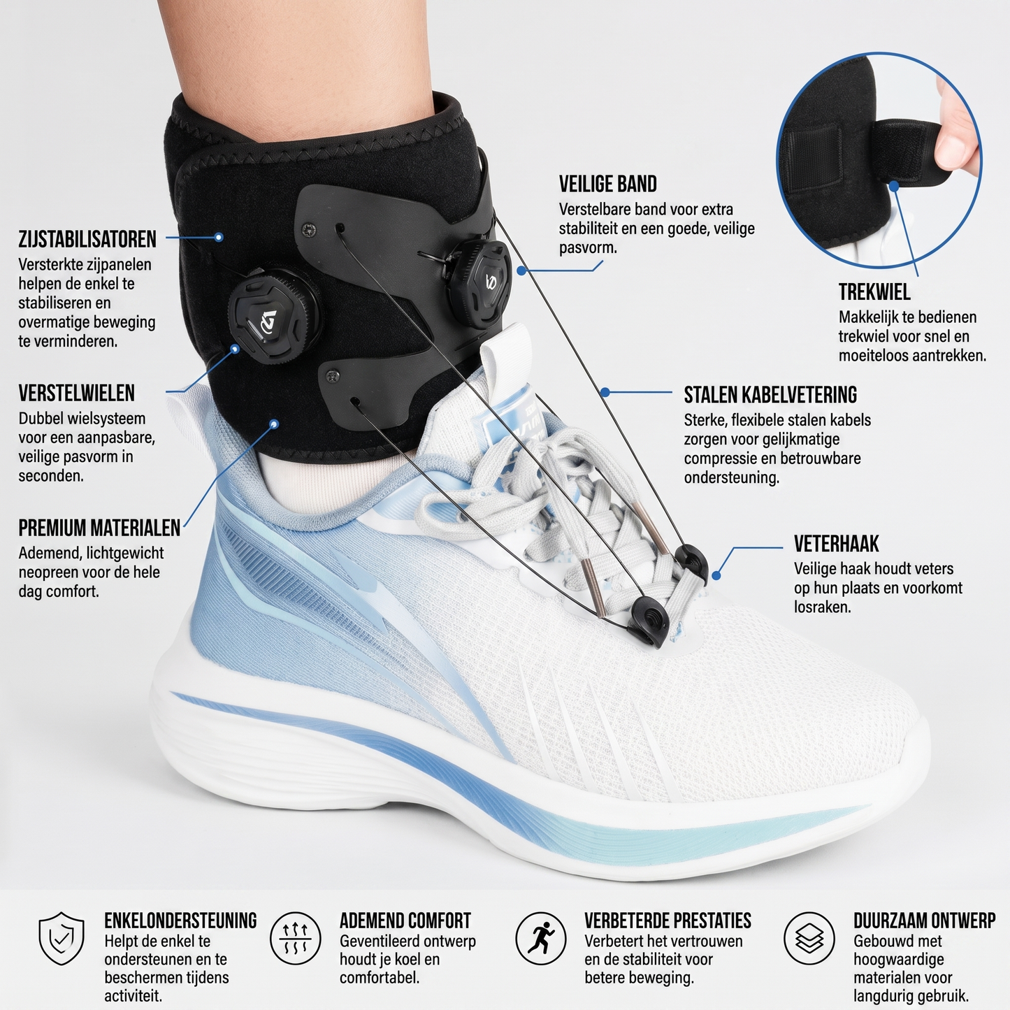 Fittershape Foot Drop Support – verstelbaar voor loopondersteuning