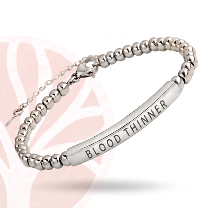 Fittershape Blood Thinner Slim Bracelet – medische alertheid & stijl