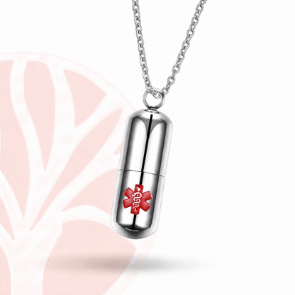 Fittershape Capsule Necklace – medische alertheid als discreet sieraad