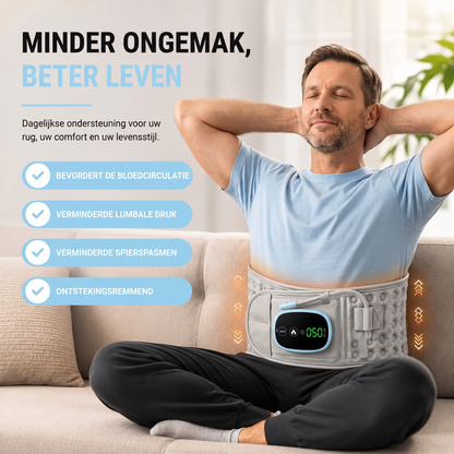 Fittershape Lumbar Decompression Belt – met warmte & massagetherapie
