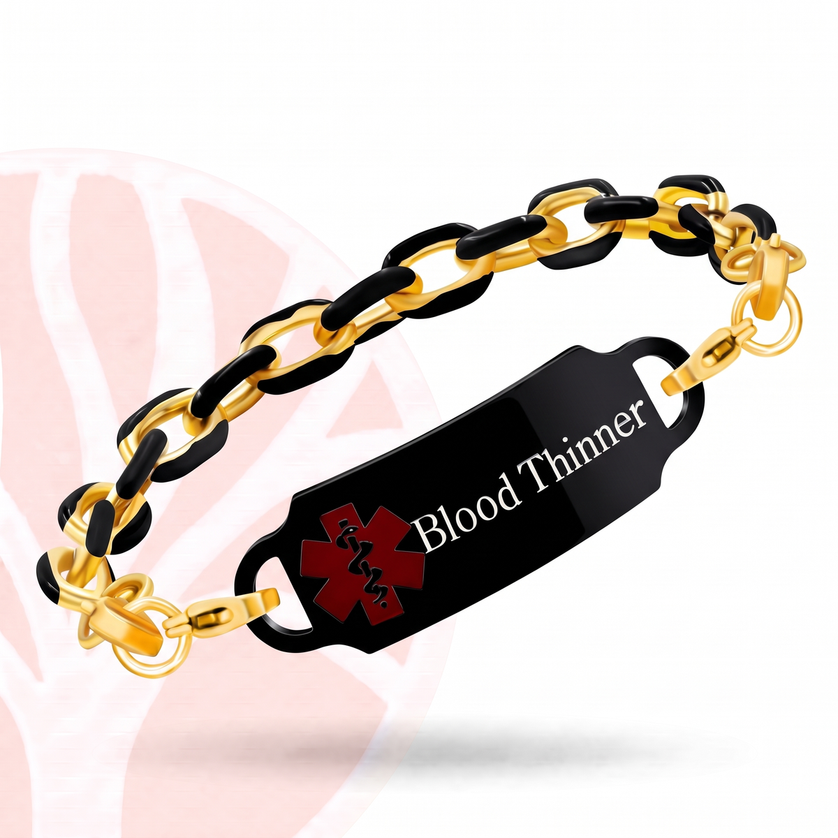 Fittershape Blood Thinner Medical Alert ID Bracelet – voor dames