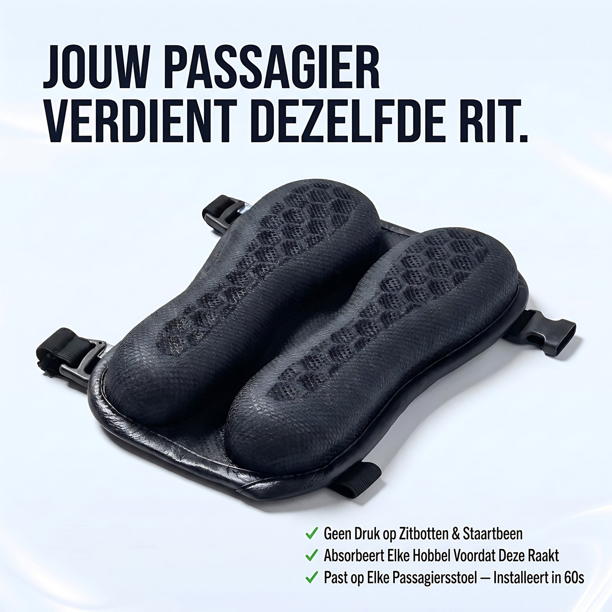 Fittershape Gel Rider Cushion – honingraat gelkussen met verkoelende hoes