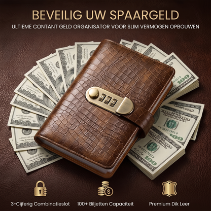 Fittershape Lockable Savings Notebook – met slot & spaardoelen