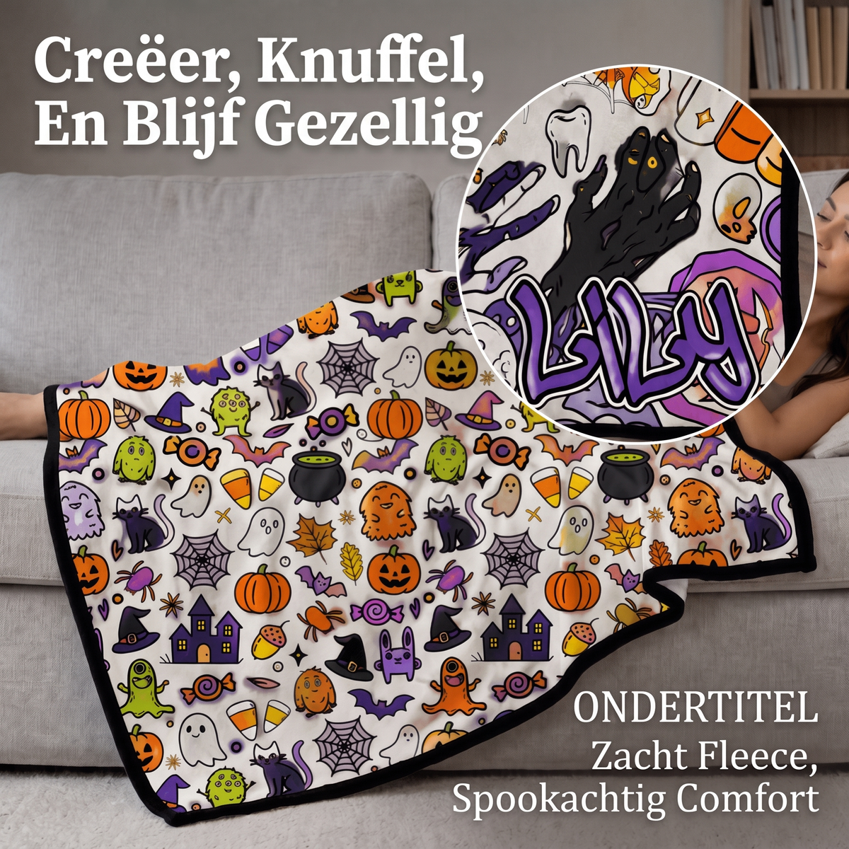Fittershape Halloween DIY Tekenkleed – creatief kleurplezier