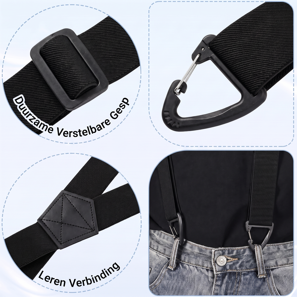 Fittershape Heavy-Duty Bretels – verstelbaar & extra breed