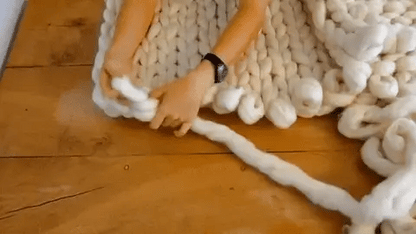 Chunky Deken – Breideken – Zacht materiaal – Voor op bed of bank