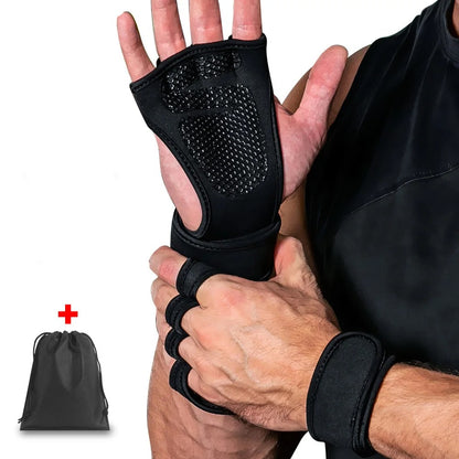 Gewichthef Handschoenen – Versterkte Grip – Polssteun – Voor Krachttraining