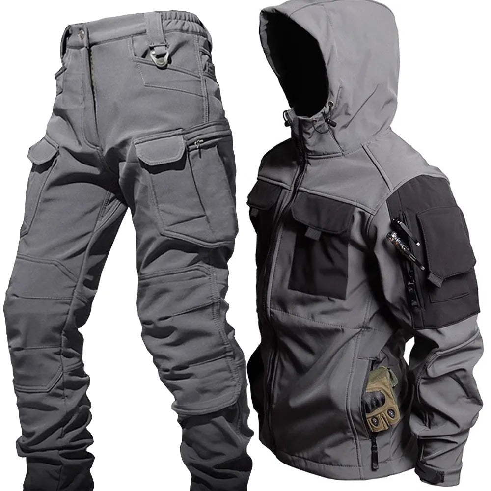 Tactisch Set voor heren – Waterdichte jas – Cargo broek – Voor outdoor gebruik