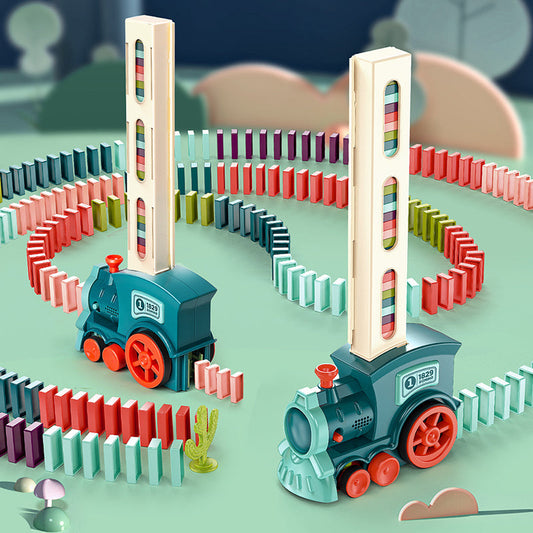 Domino Trein Speelgoed – Interactief – Voor Kinderen – Met Kleurrijke Blokken