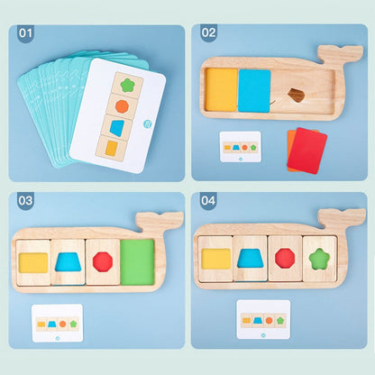 Houten Vormpuzzel – Kleur- en Vormherkenning – Voor Kinderen