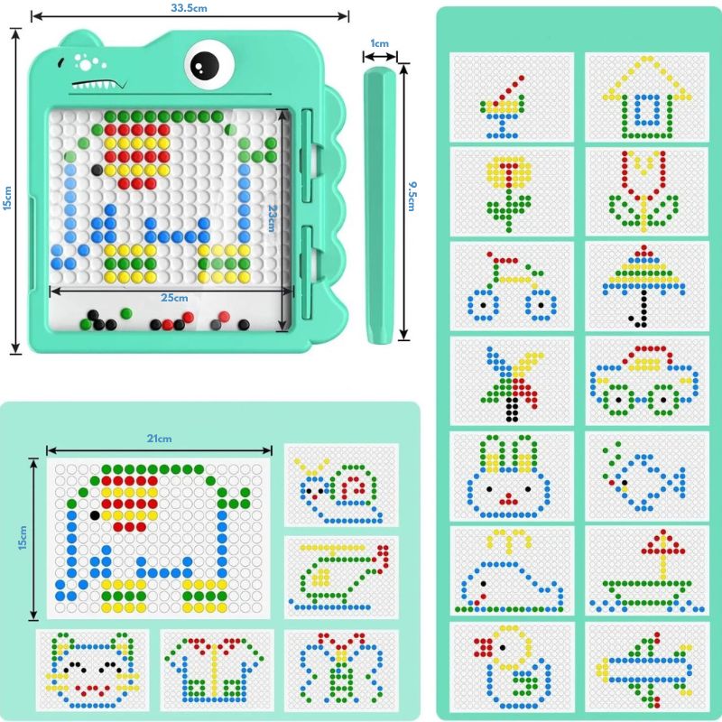 Educatief Speelbord – Kleur en Vorm Puzzel – Voor Kinderen – Met Kleurige Perlen