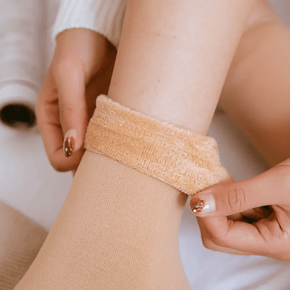Verwarmde Sokken Voetenwarmer – Zachte Pluche – Set van 4 – Voor Extra Comfort