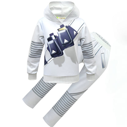 Halloween Kostuum – Hoodie & Broek Set – Verlicht Helm