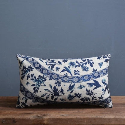 Sierkussenhoes – Bloemenprint – Zachte stof – Voor bank en stoel