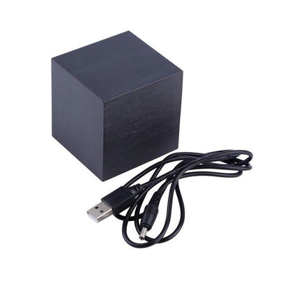 Digitale Klok – Houten Kubus – Minimalistisch Design – Voor Slaapkamer en Bureau