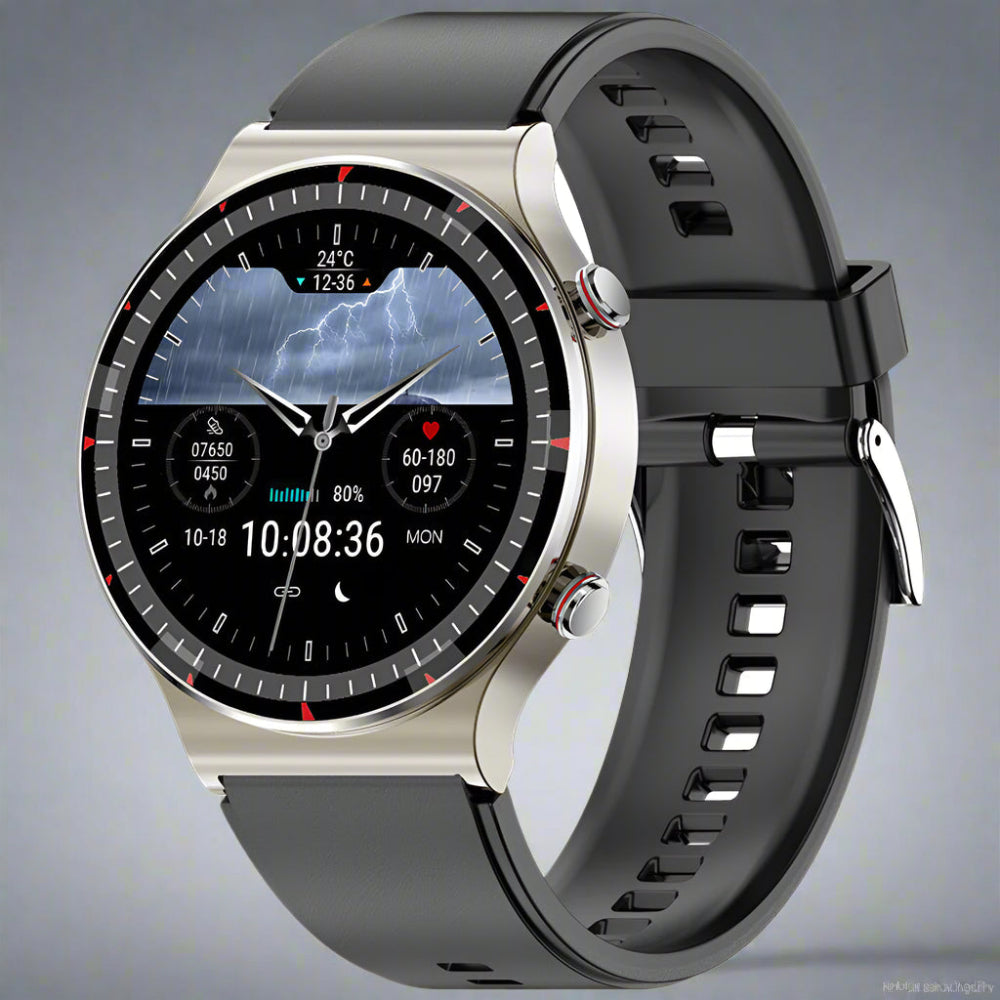 Smartwatch met EKG, Bloeddruk en Zuurstofmonitor – Fitness Tracker