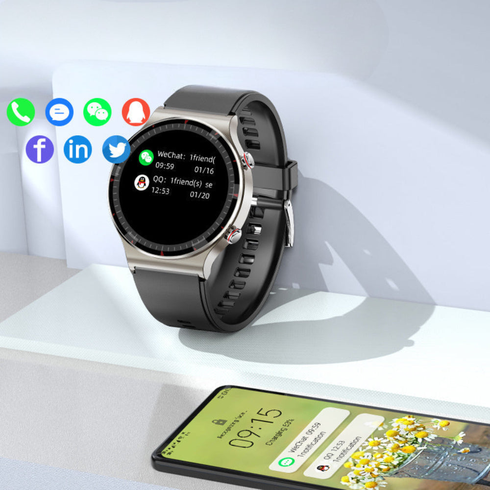 Smartwatch met EKG, Bloeddruk en Zuurstofmonitor – Fitness Tracker