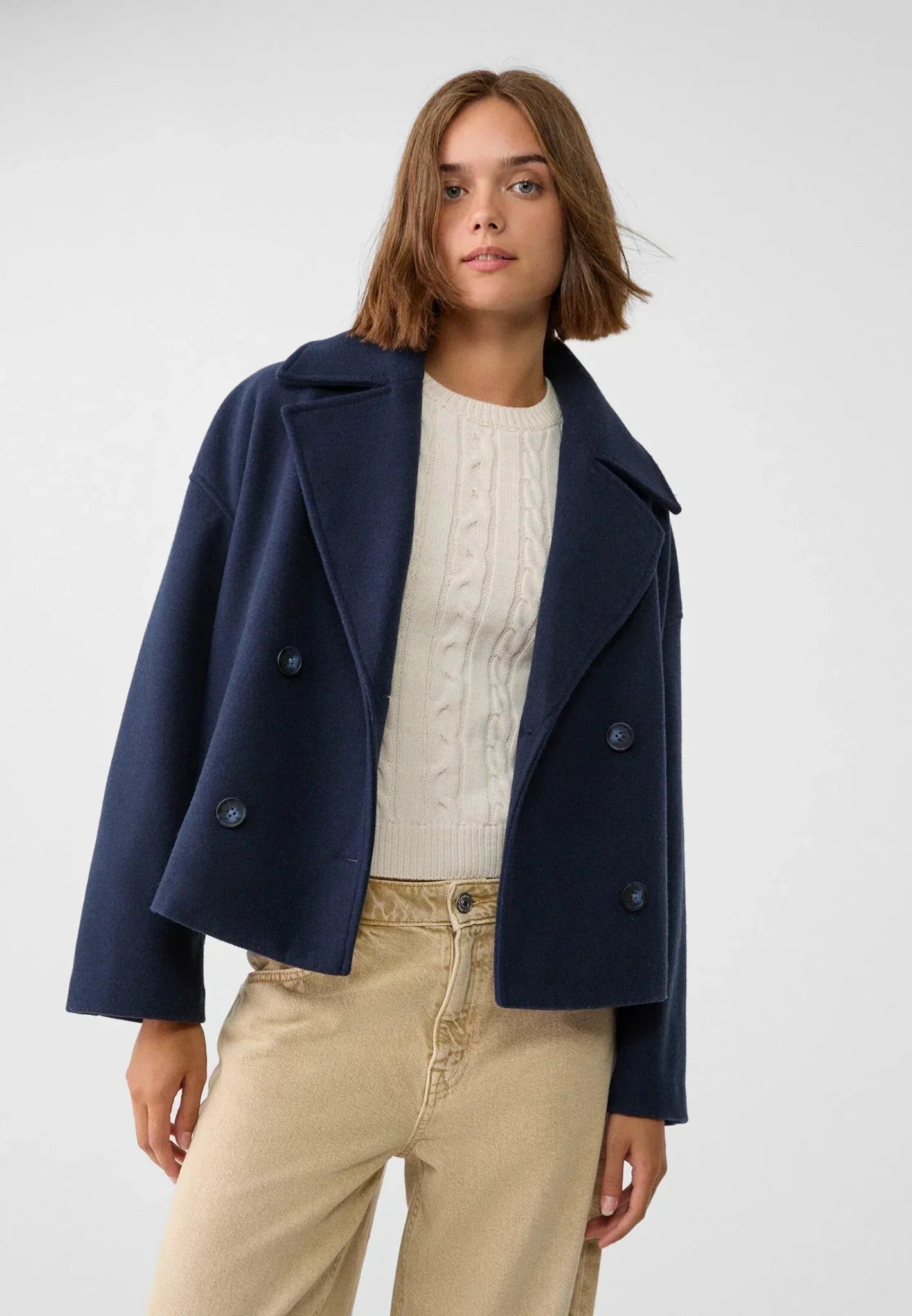 Dames Jas – Dubbele knopen – Stijlvol – Voor de lente en herfst