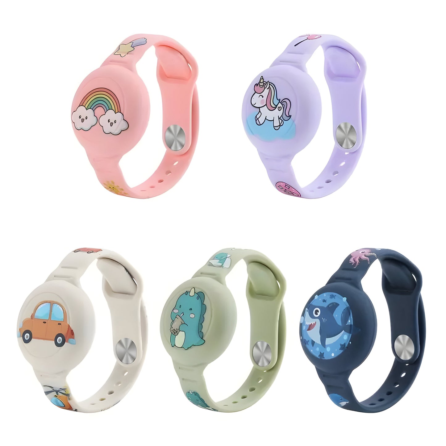 GPS Armband voor Kinderen – Veiligheidsarmband – Met Leuke Dierenillustraties