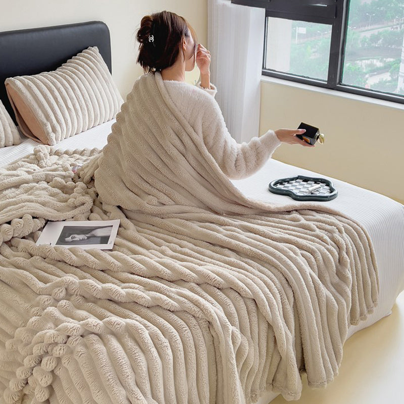 Zachte Plaid – Ribbels – Warm – Voor Comfort en Ontspanning