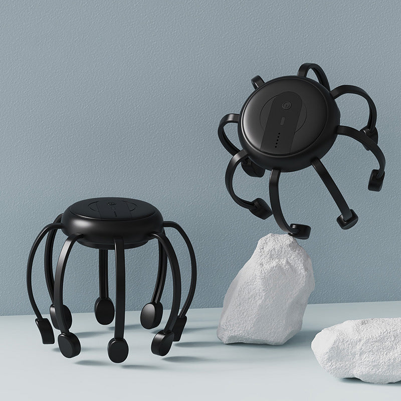 Octopus Hoofdmassageapparaat – Verstelbare Armen – Draadloos – Voor Ontspanning