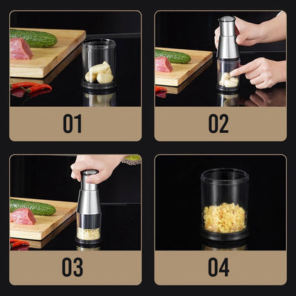 Rvs Knoflook- en Specerijen Molen – Multifunctioneel – Voor Keuken