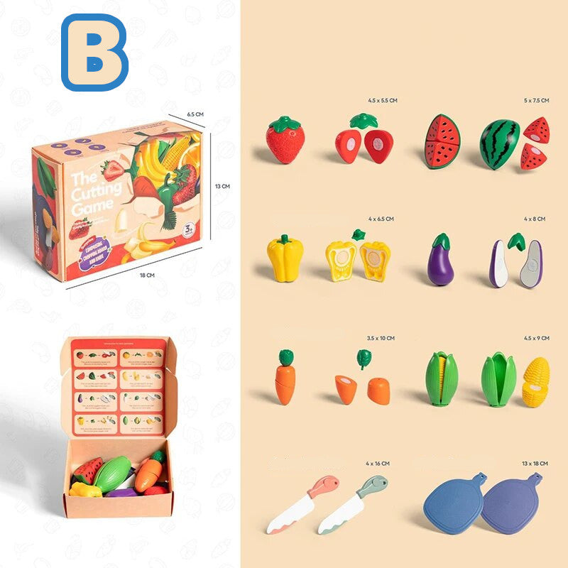 Fruit Snijset – Voor Kinderen – Met Snijplank en Mes