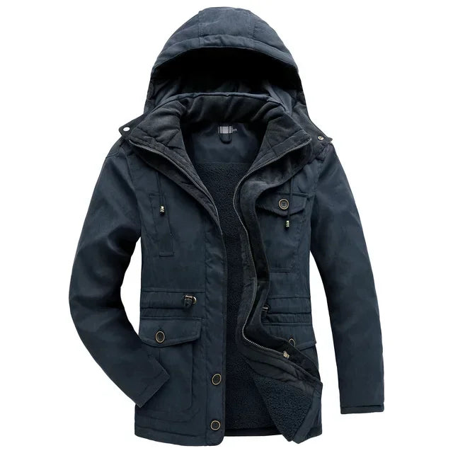 Heren Winterjas – Met Capuchon – Gewatteerd – Voor Koude Dagen